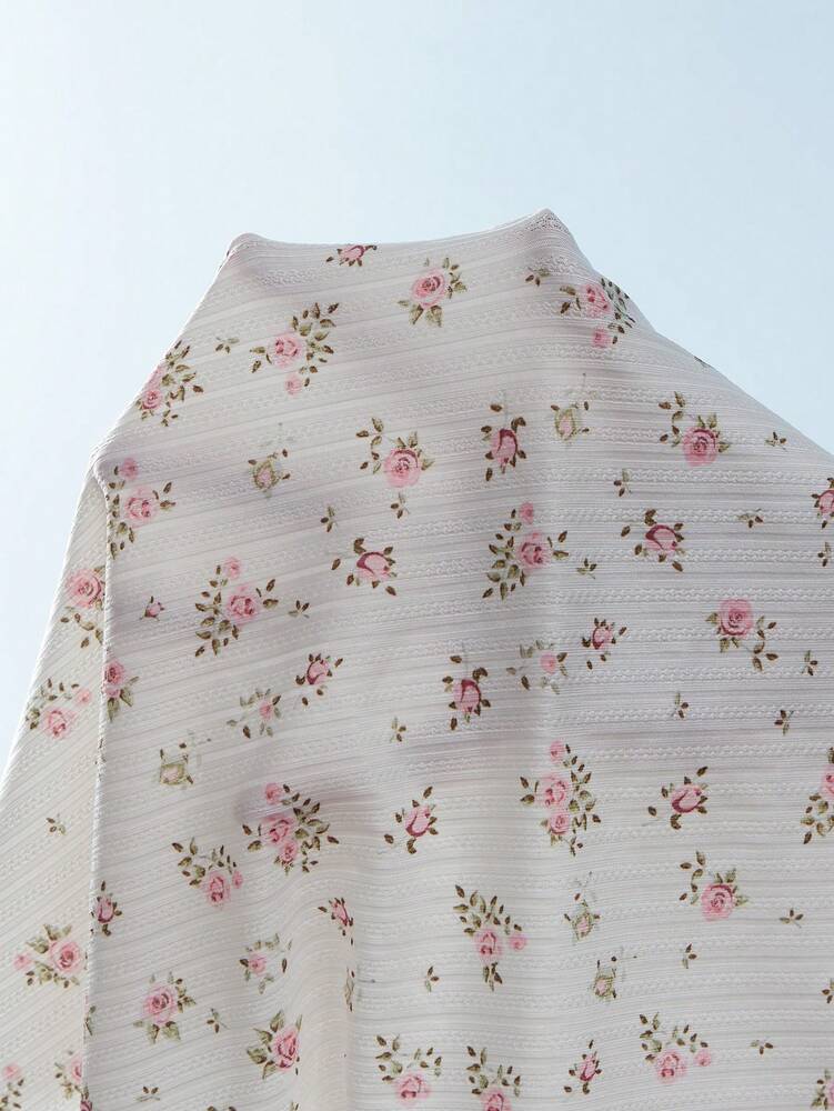 Women's Button Half Placket Long Sleeve Floral Romper Pajamas Elegant Holiday Season Sleepwear Comfortable Fall Winter Night Outfit